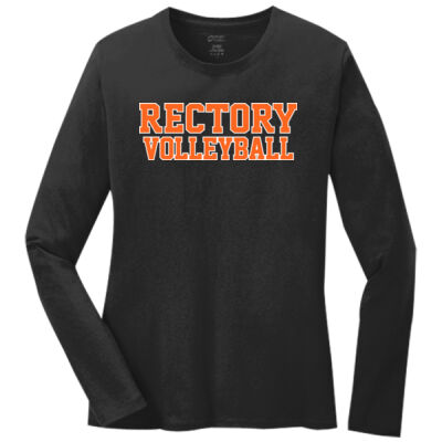 VOLLYEBALL - Ladies Long Sleeve Core Cotton Tee Thumbnail