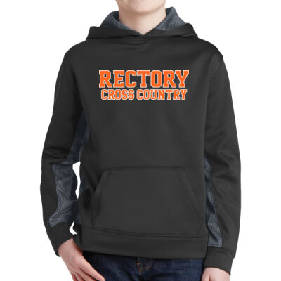 CROSS COUNTRY - Youth Sport Wick ® CamoHex Fleece Colorblock Hooded Pullover Thumbnail